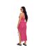 Womens/ladies Crochet Co-ord Set Pink Missy Empire-2