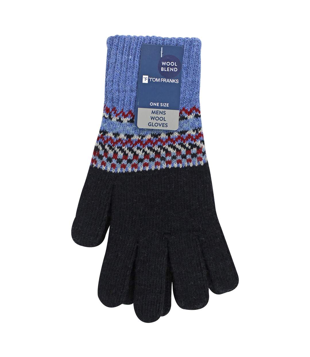 Gants en laine pour hommes | Gants d'hiver mignons Fairisle-2