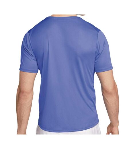 T-shirt Bleu Homme Nike Miler - L