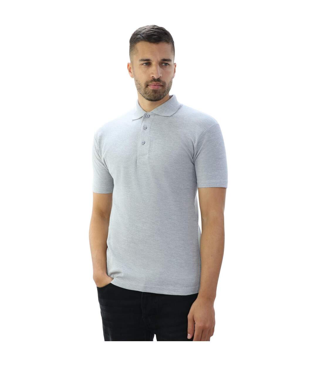 Casual Classic Mens Pique Polo (Sport Grey) - UTAB252-1