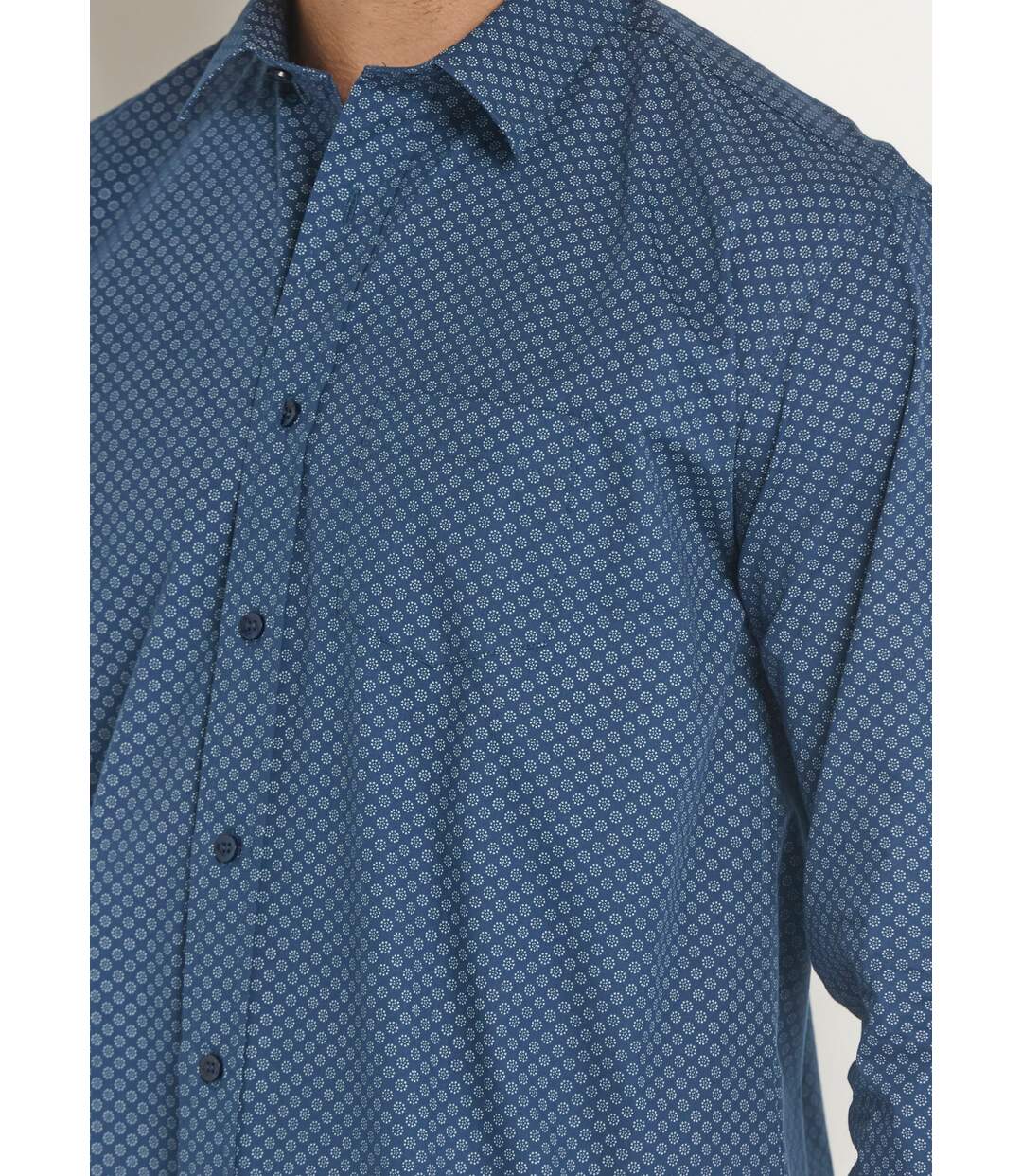 Chemise coton carreaux fantaisie-4