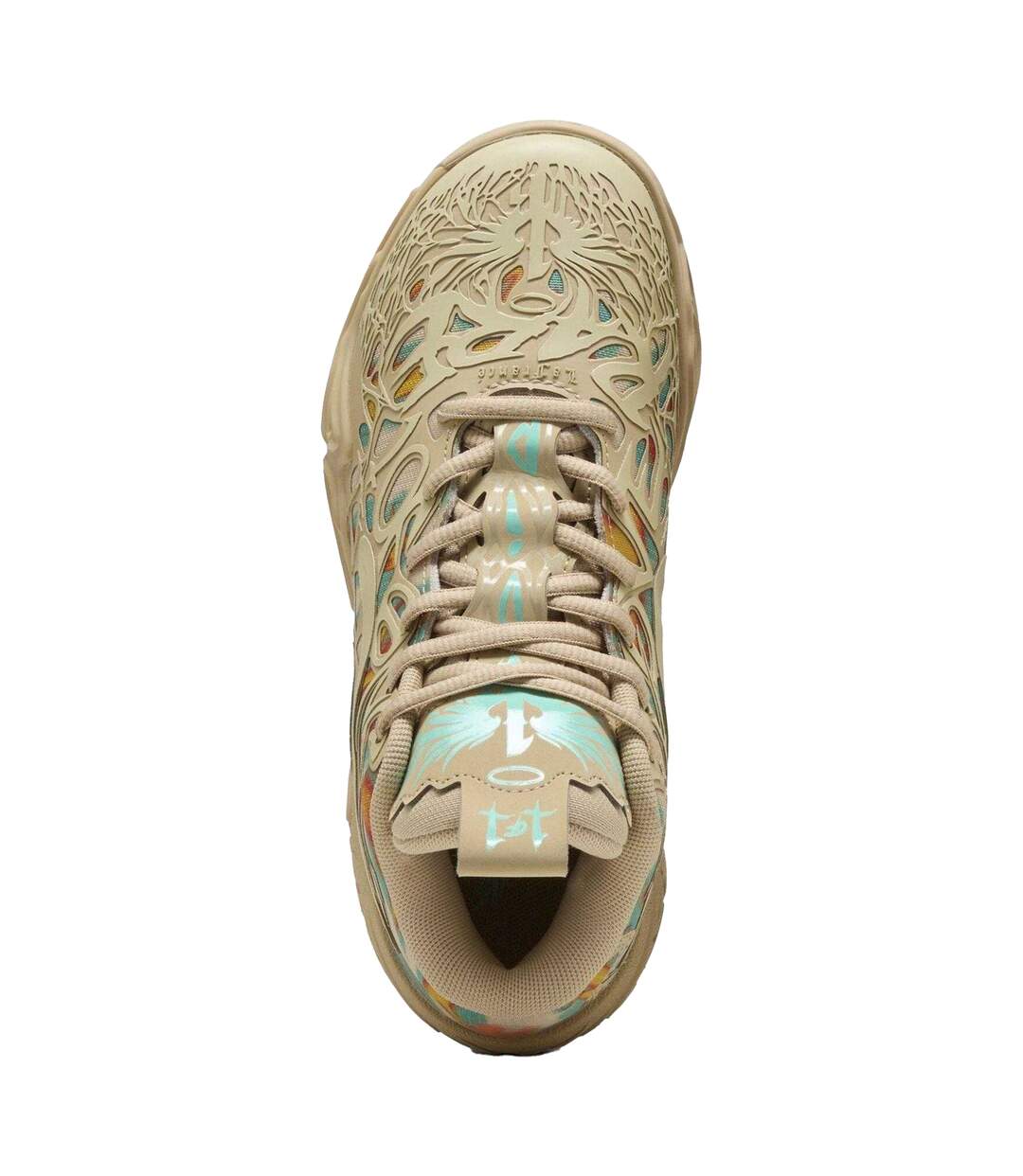 Baskets Basket Motif/style Découpé Lamelo Ball Enfant Beige Clair Turquoise Pastel Puma-4