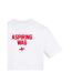 Womens/ladies Wag Flag T-shirt White AWD-3