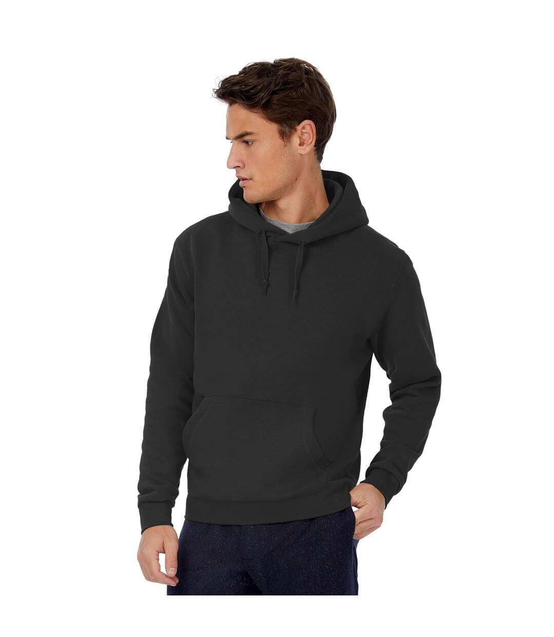 B&C Mens Hooded Sweatshirt / Mens Sweatshirts & Hoodies (Black)