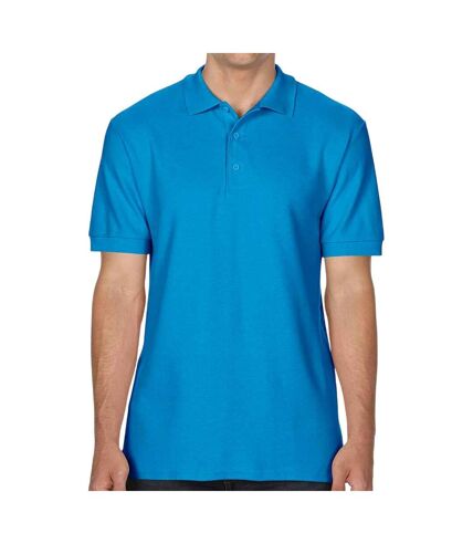 Unisex adult sports polo shirt sapphire blue Gildan