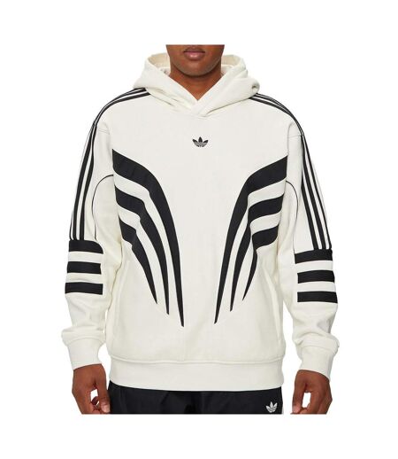 Sweat blanc/gris homme adidas q3