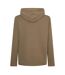 Mens Waffle Knit Pullover Hoodie Brown Boss-2
