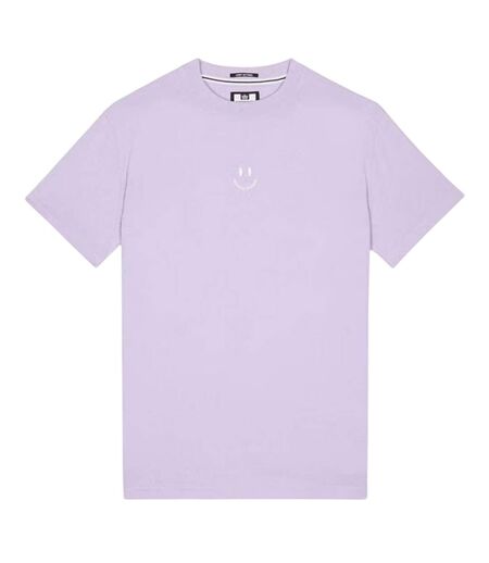 T-shirt Manches Courtes Motif/style Graphique Smile Homme Violet Weekend Offender
