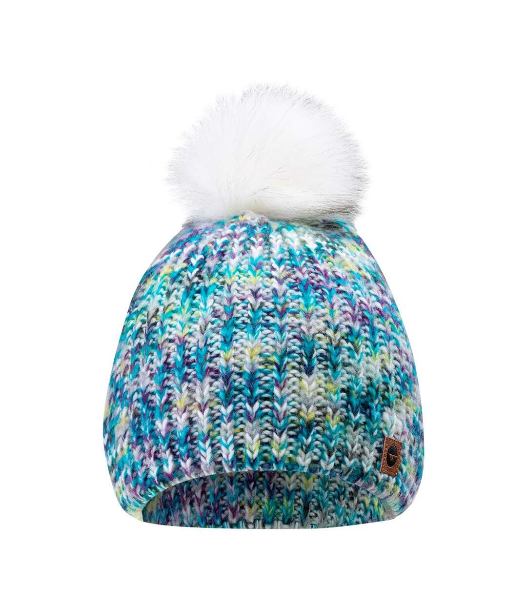 Bonnet D´hiver Lady Vikna Femme Blanc Bleu Vert Clair Chiné Hi-Tec-1