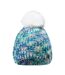 Bonnet D´hiver Lady Vikna Femme Blanc Bleu Vert Clair Chiné Hi-Tec-1