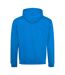 Sweat À Capuche Varsity Adulte Bleu Saphir Gris Chiné Awdis-2