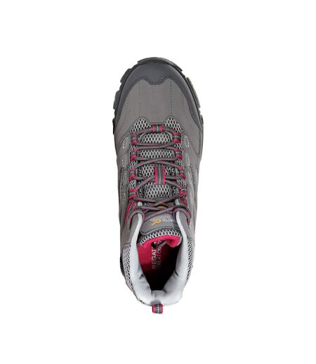 Chaussures Montantes De Randonnée Holcombe Femme Gris Rose Foncé Regatta