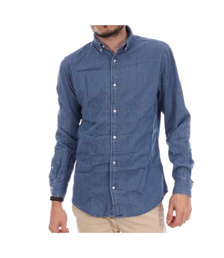 Chemise Denim Bleu Clair Homme Jack & Jones Plain - L