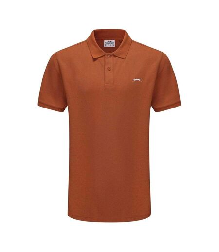Polo Motif/style Logo Brodé Homme Terre Cuite Slazenger