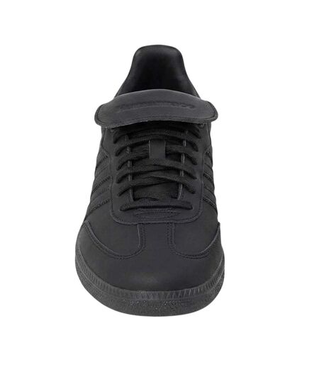 Womens/ladies Humanrace  Leather Trainers Charcoal Samba
