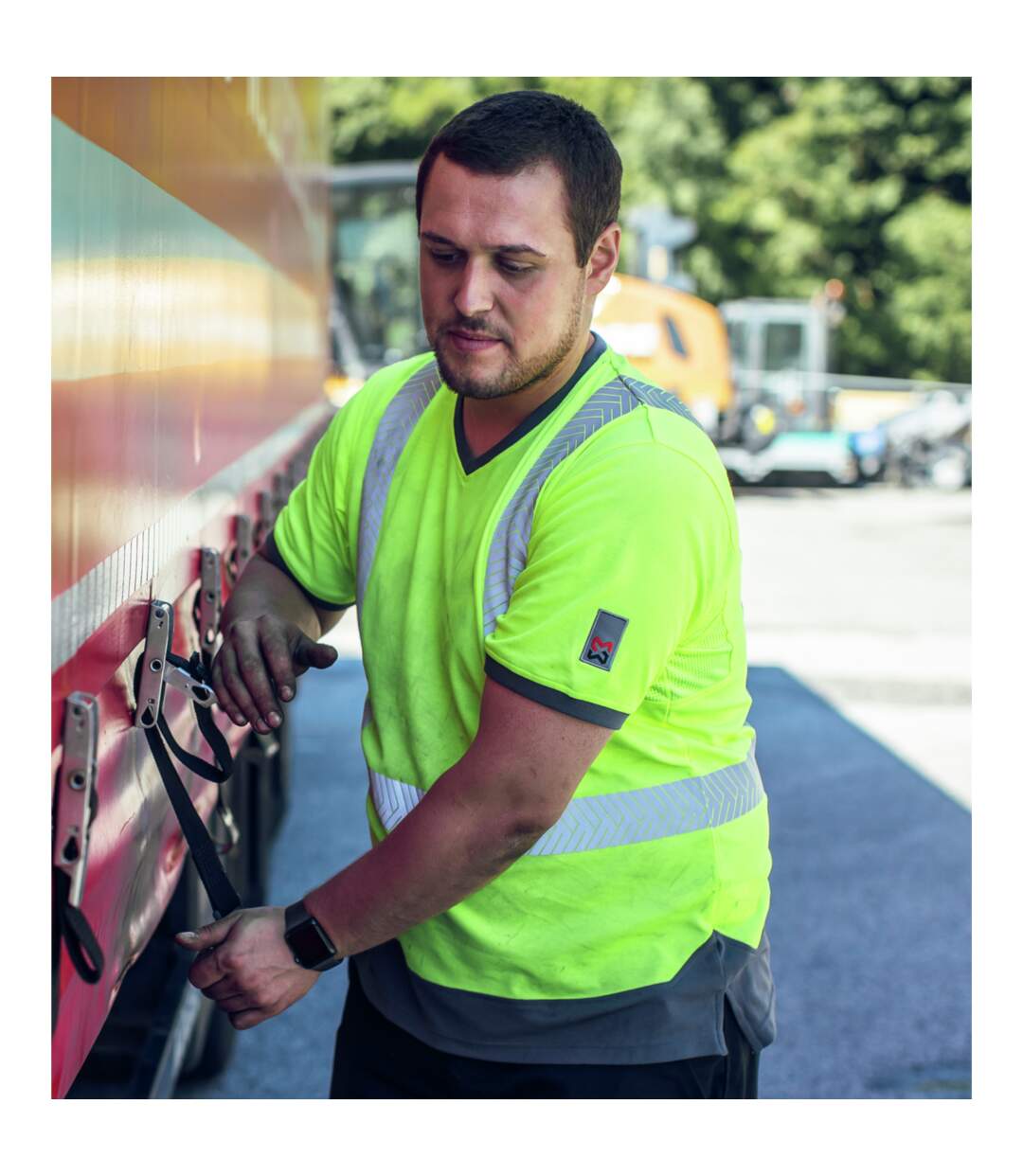 Tee-shirt de travail haute-visibilité jaune fluo Würth MODYF