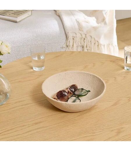 Coupe Vide-Poches Effet Travertin Travi 24cm Beige