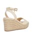 Womens/ladies Kerries Espadrille High Heel Wedge Sandals Off White Dune London-2