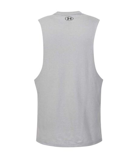 Mens Project Rock Graphic Tank Top Grey Under Armour