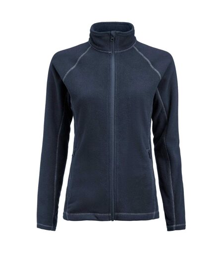 Womens/ladies Zion Fleece Jacket Navy James Harvest