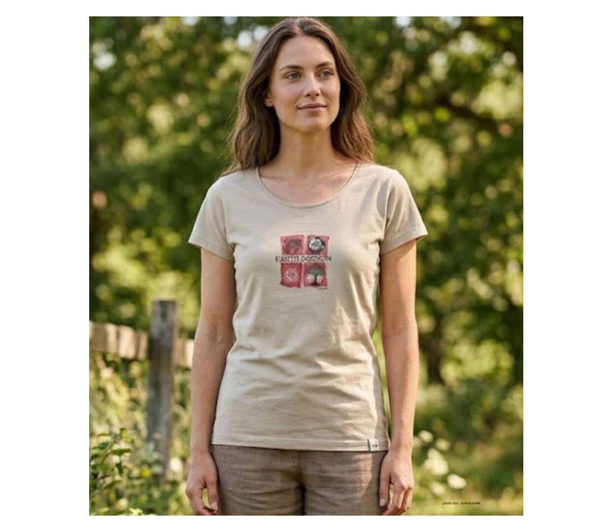 Tee-shirt MAYFLOWER DATURA1 col rond : le basique chic en coton doux-1