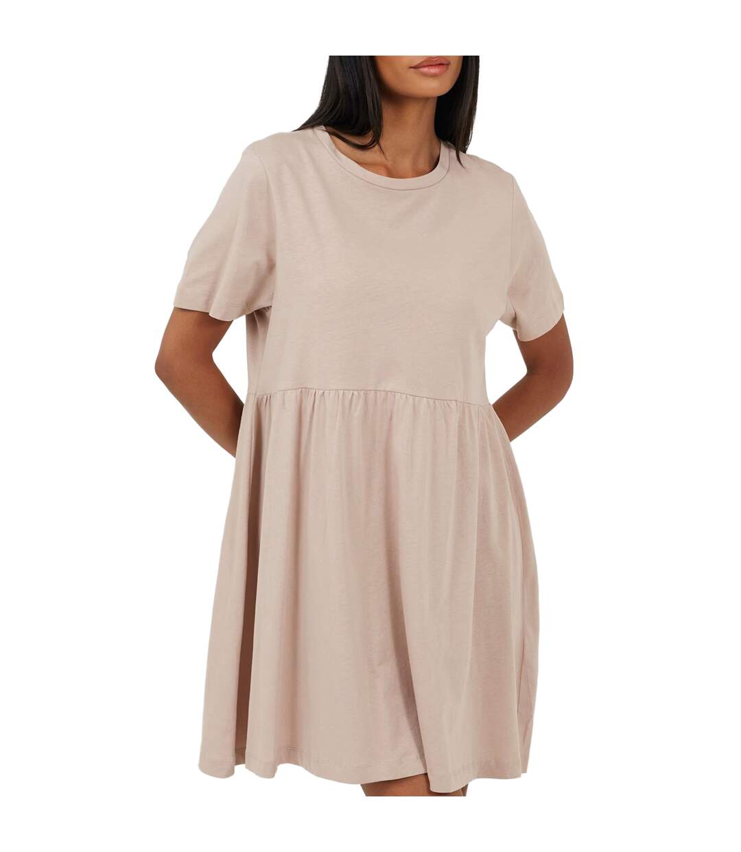 Robe Courte Manches Courtes Femme Champignon Brave Soul-2