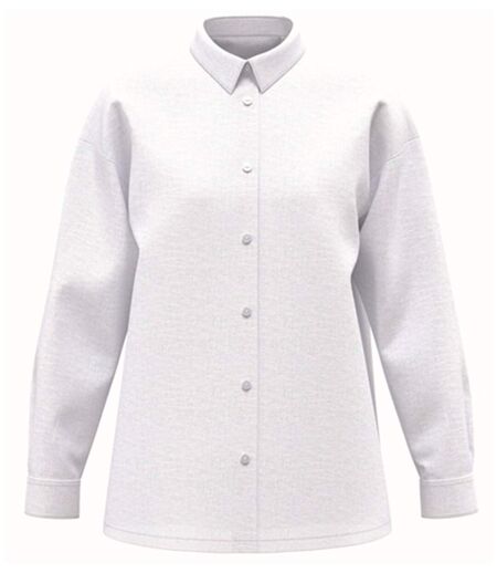 Chemise oversize en lin - Femme - PATS501 - blanc