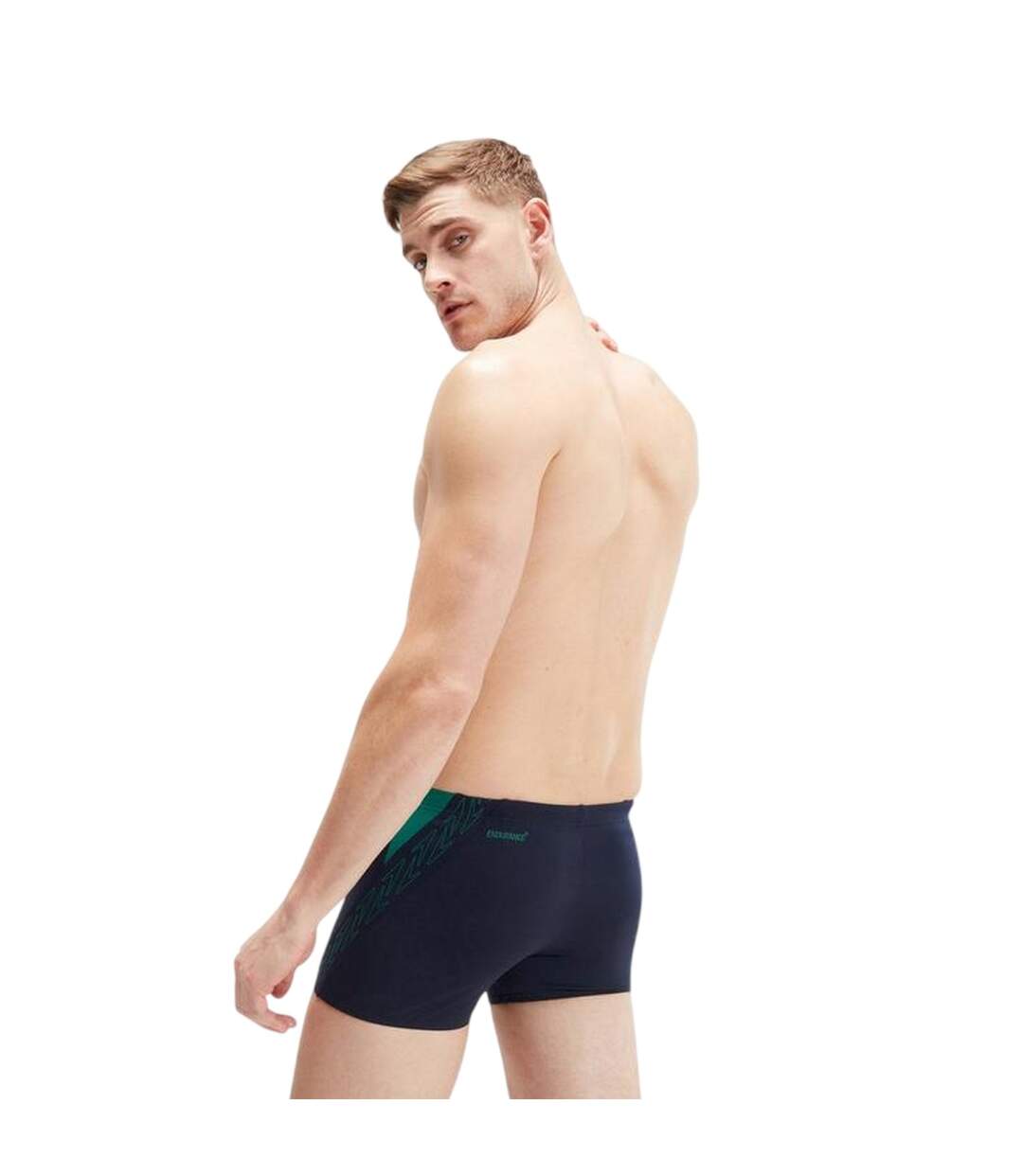 Mens Hyper Boom Swimming Trunks Navy Green Speedo-3