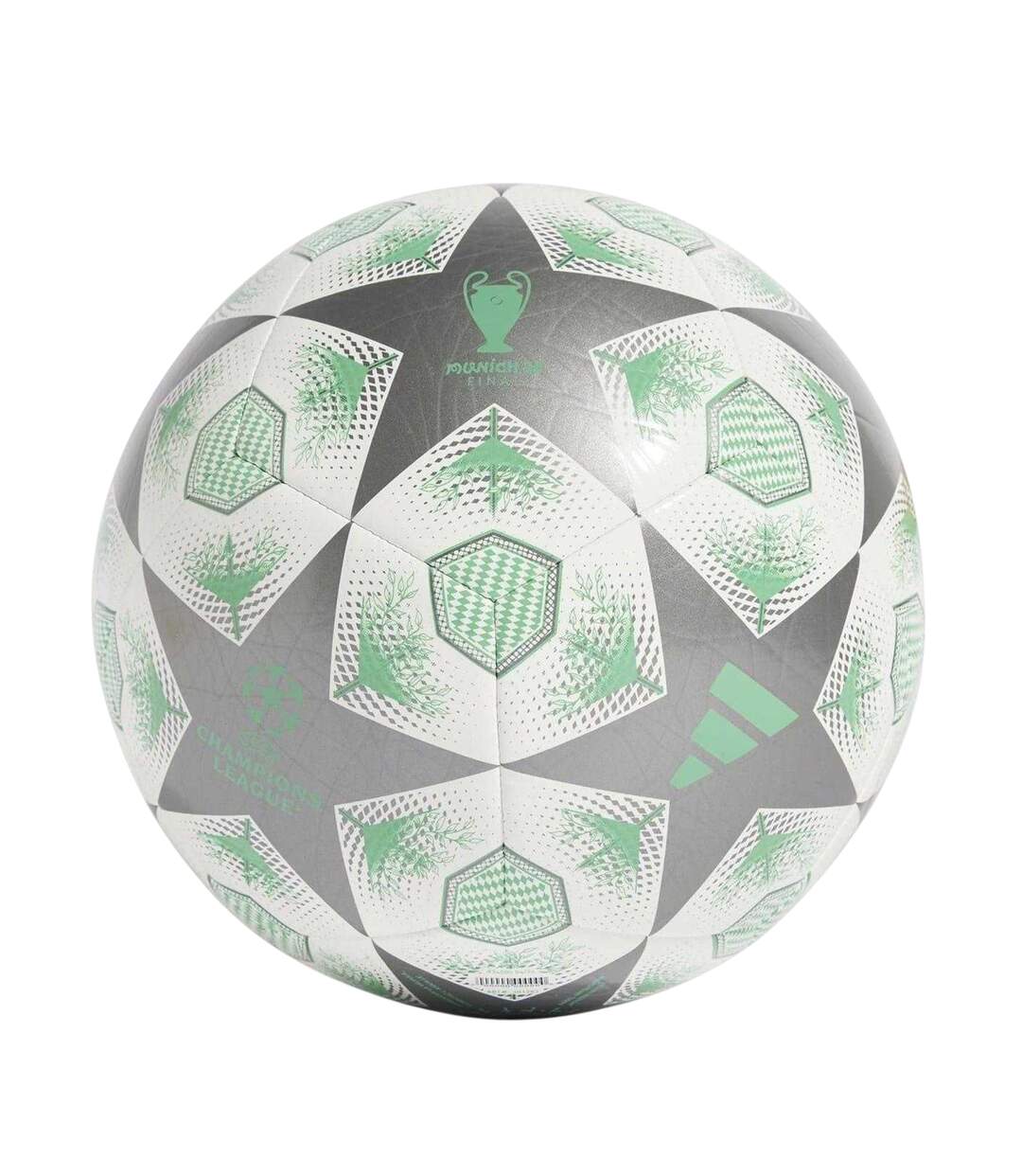 Ballon De Foot Motif/style Ligue Des Champions De L´uefa 24/25 Knockout Taille 5 Argenté Vert Adidas-1