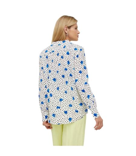 Blouse Manches Longues Motif/style À Pois Femme Beige Boss