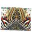 Eagle Clutch Bag One Size Golden Inoa-2