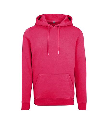 Build Your Brand Mens Heavy Pullover Hoodie (Hibiscus Pink)