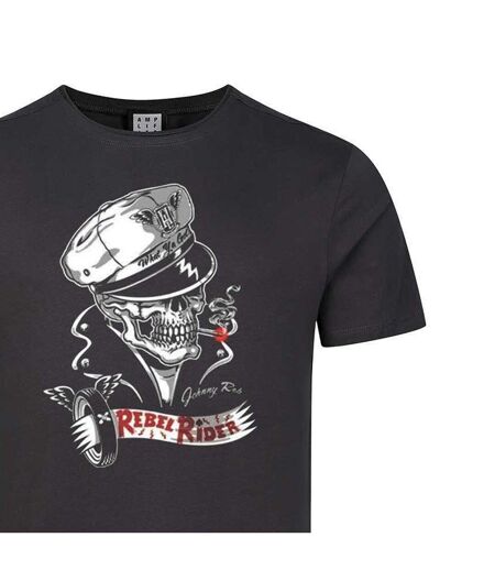 T-shirt Rebel Rider Adulte Anthracite Amplified