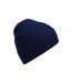 Beechfield Unisex Adult Natural Cotton Fine Knit Beanie (Oxford Navy) - UTPC5544