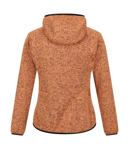 Regatta Womens/Ladies Newhill Marl Hooded Fleece Jacket (Apricot Crush) - UTRG8830