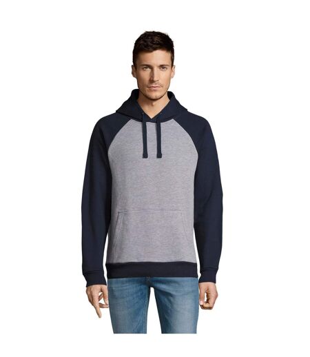 Sweat Seattle Adulte Gris Chiné Bleu Marine Français SOLS