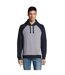 Sweat Seattle Adulte Gris Chiné Bleu Marine Français SOLS-1