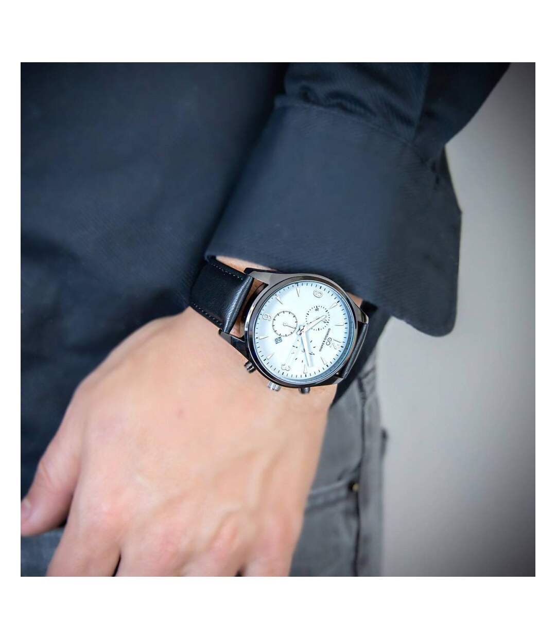 Montre Homme Noir avec Chrono GIORGIO-2