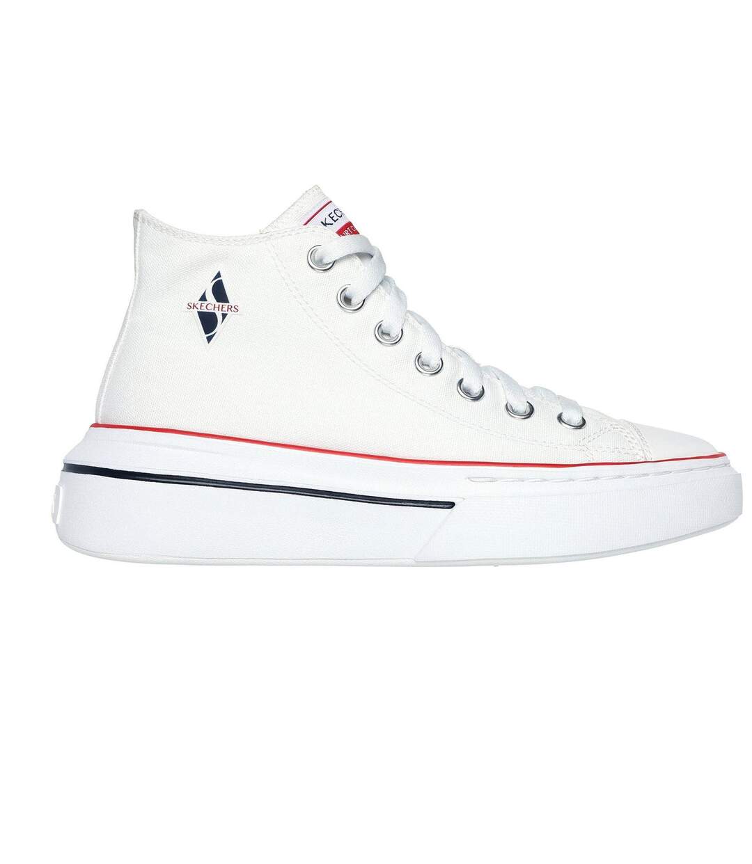 Baskets Femme Blanc Skechers-1
