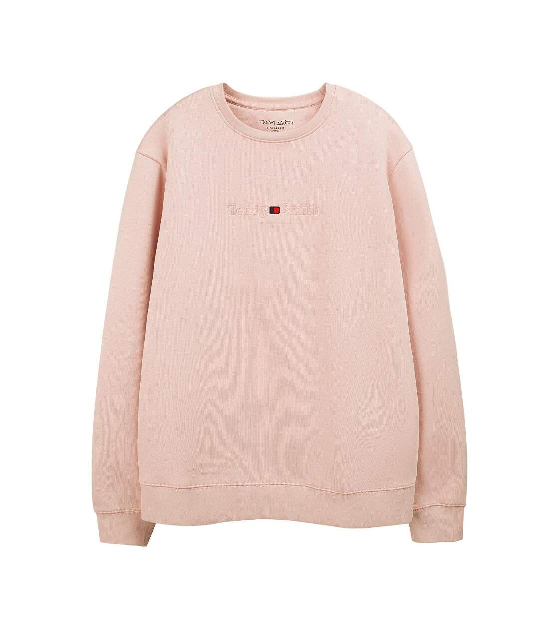 Sweat rose clair homme teddy smith sim-1