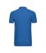 Mens stretch polo shirt azure blue Russell