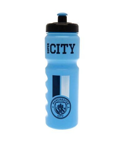 Manchester City FC - Gourde SUPER CITY (Bleu ciel / Noir) (Taille unique) - UTBS3874