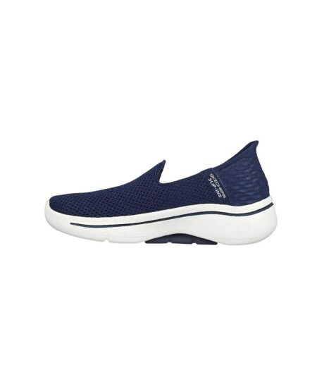 Chaussures De Marche Femme Bleu Marine Blanc Skechers