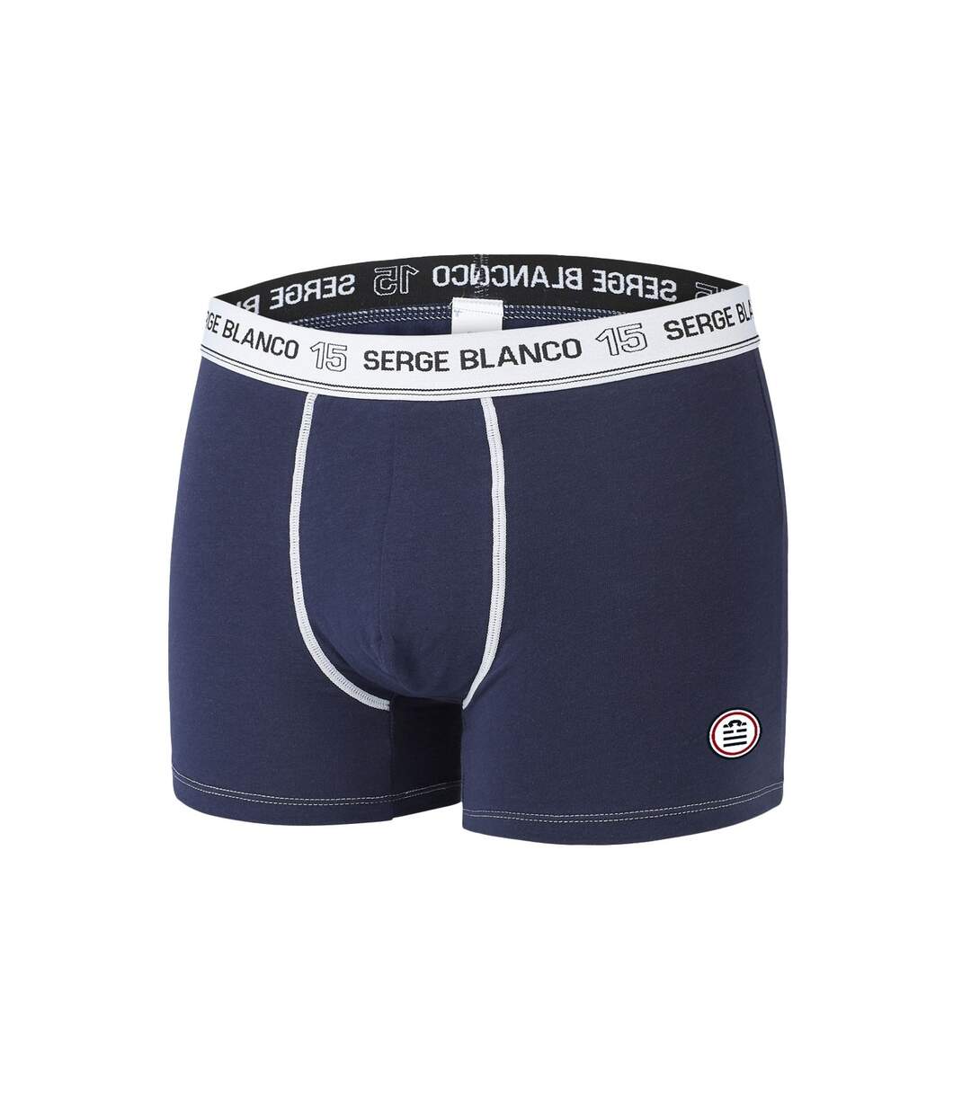 Lot de 2 Boxers homme avec surpiqûres Class Serge Blanco-5