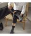 6 Pack Elastic Square Patterned Cotton Socks for Poor Circulation-5