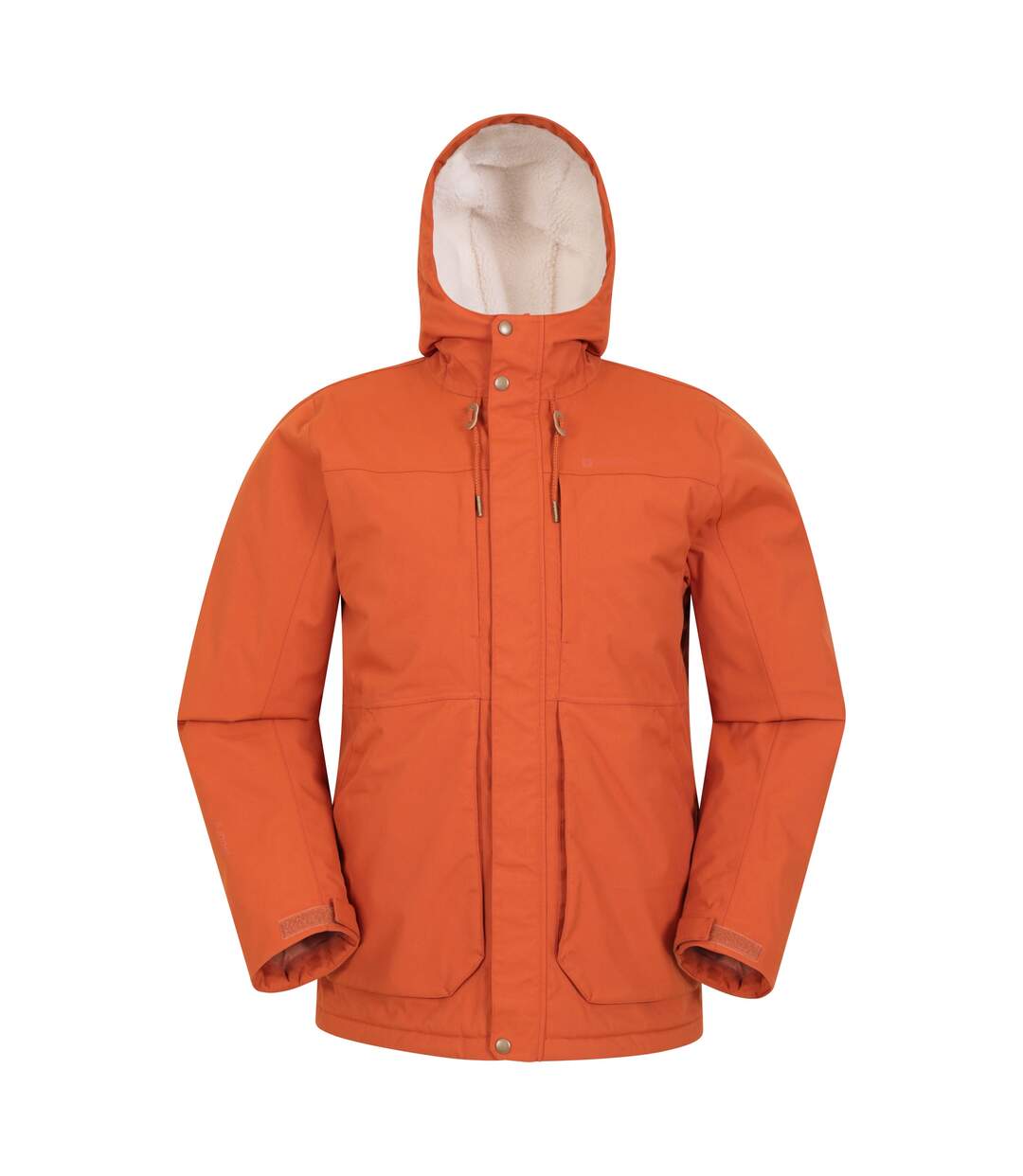Mens Coastline Borg Waterproof Jacket Rust Mountain Warehouse-1