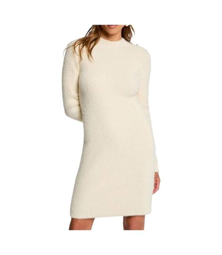 Robe ecru femme morgan duveteuse