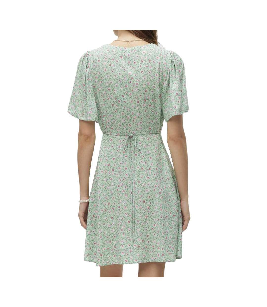 Robe Verte Femme Vero Moda Malba - L