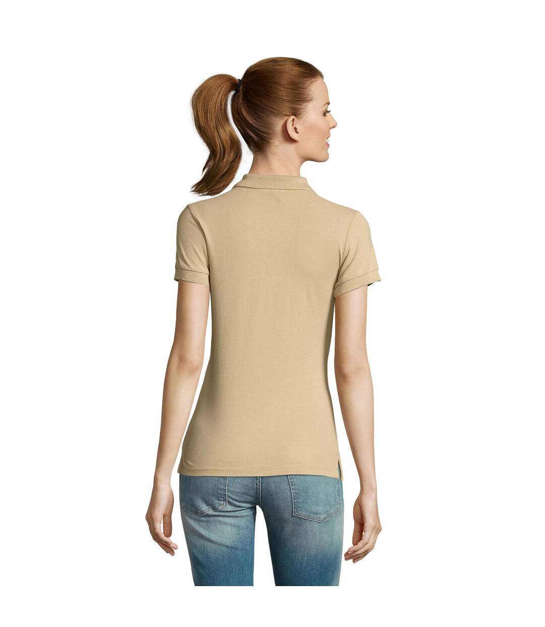 Womens/ladies Passion Polo Shirt Sand SOLS-3
