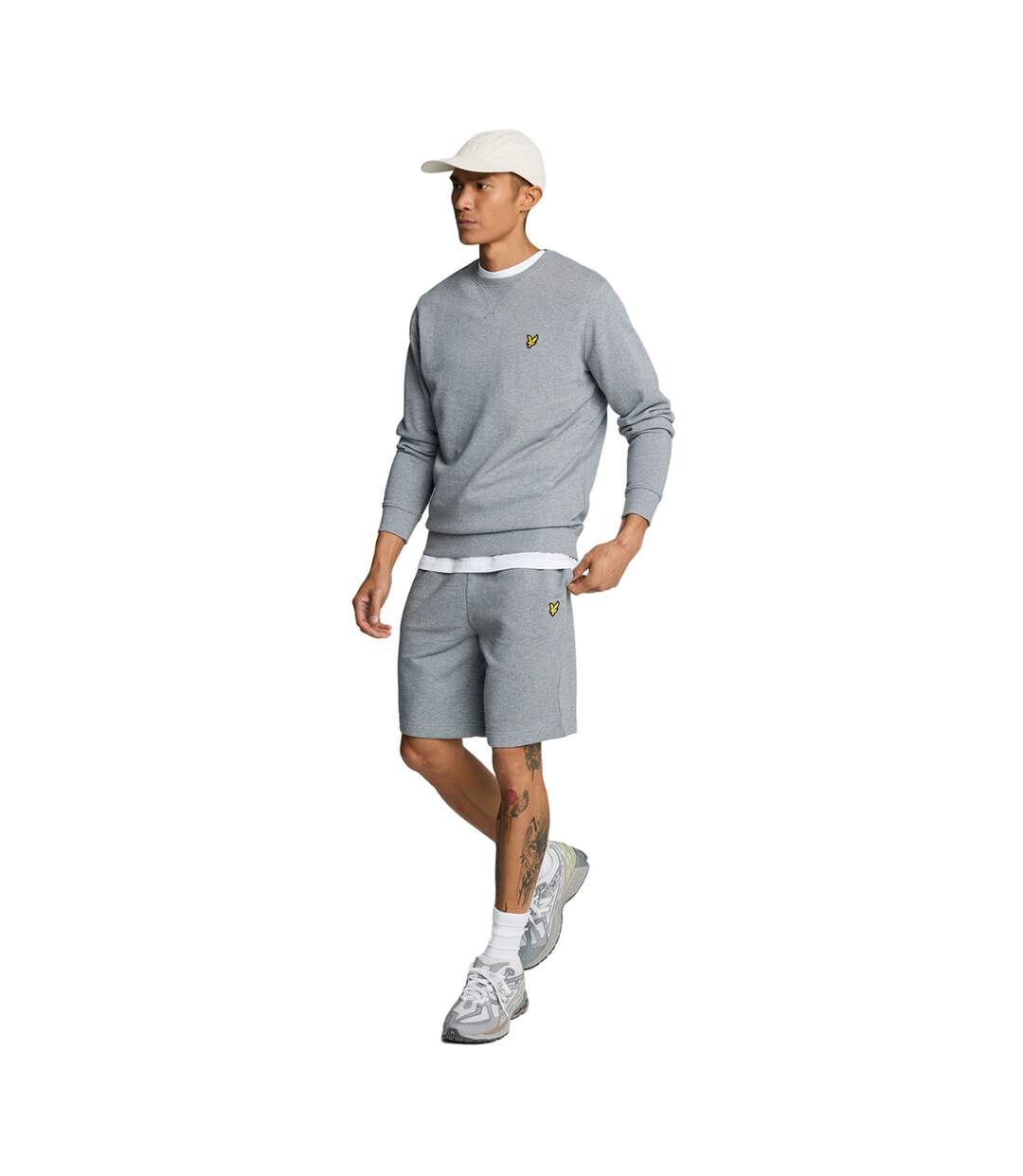 Short de jogging homme gris chiné Lyle & Scott Lyle & Scott